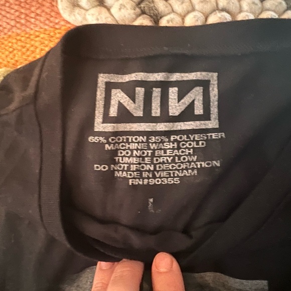 NIN Black Muscle Tank Top - Picture 4 of 6